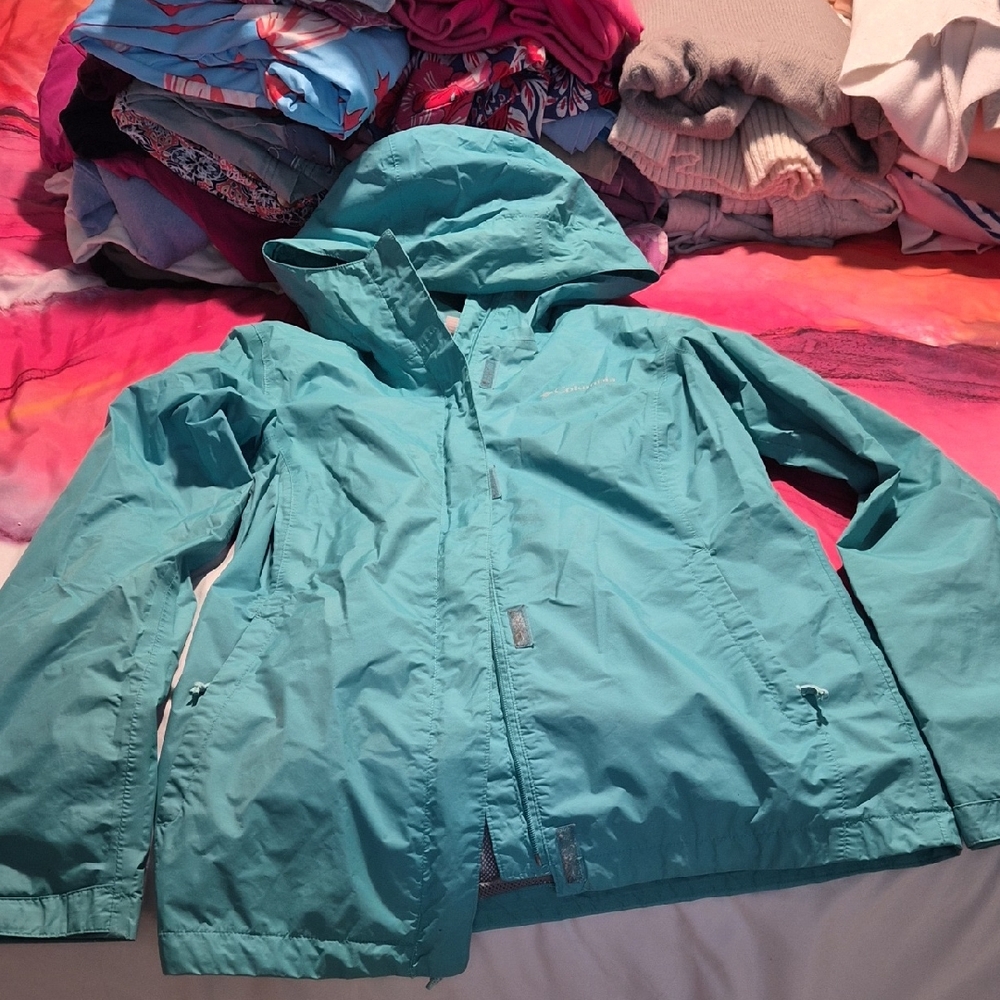 Columbia Women's Teal Rain Jacket